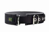 Hunter Hundehalsband Neopren Reflect, Größe 55, schwarz/grau