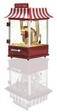 MELISSA XXL Popcorn Maker, 300Watt, Rot & Silber, Dualer Rührmechanismus